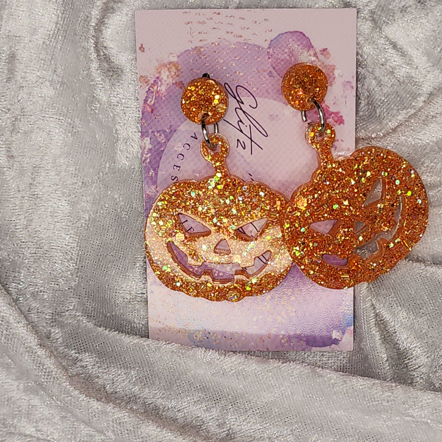 Pumpkin #14 Dangle Earrings