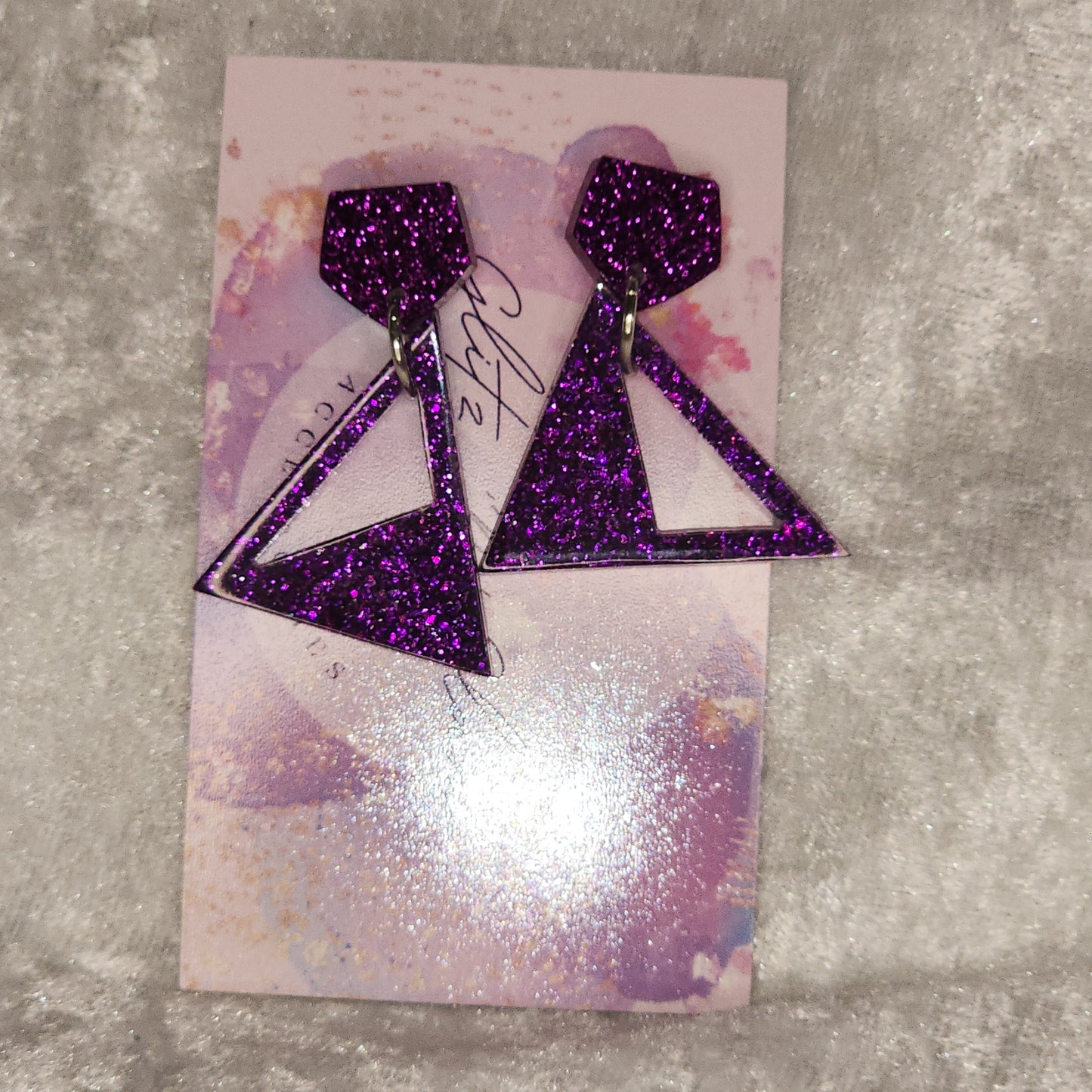 Triangle #15 Dangle Earrings