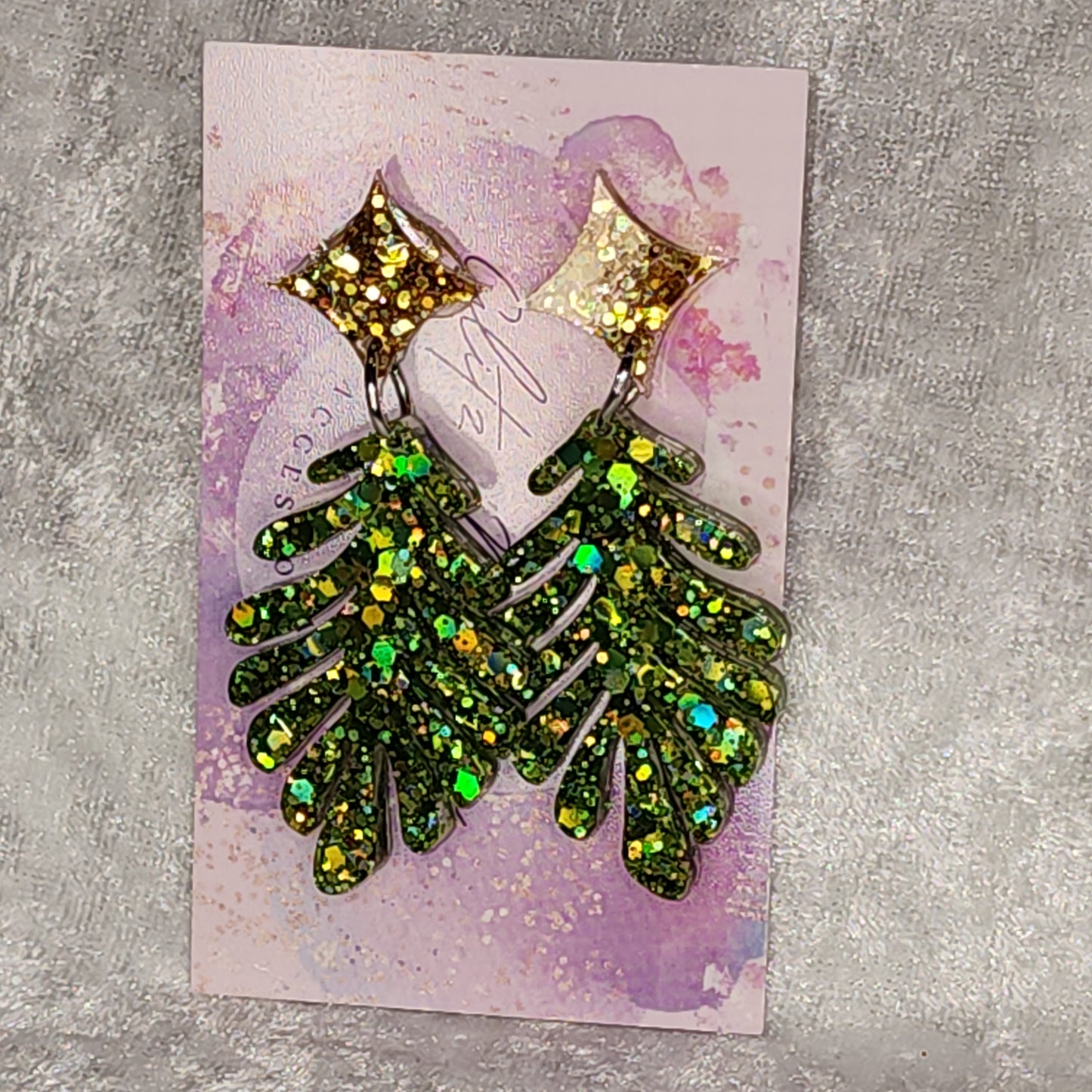 Coral Thin #5 Dangle Earrings