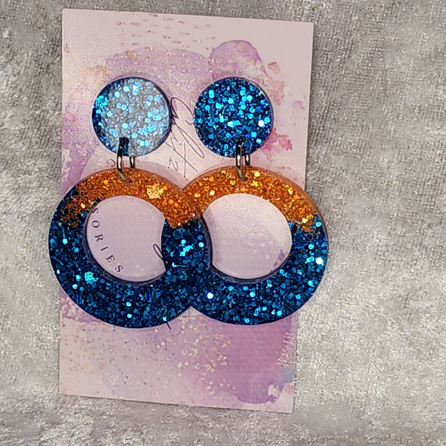 Retro Circle #16 Dangle Earrings