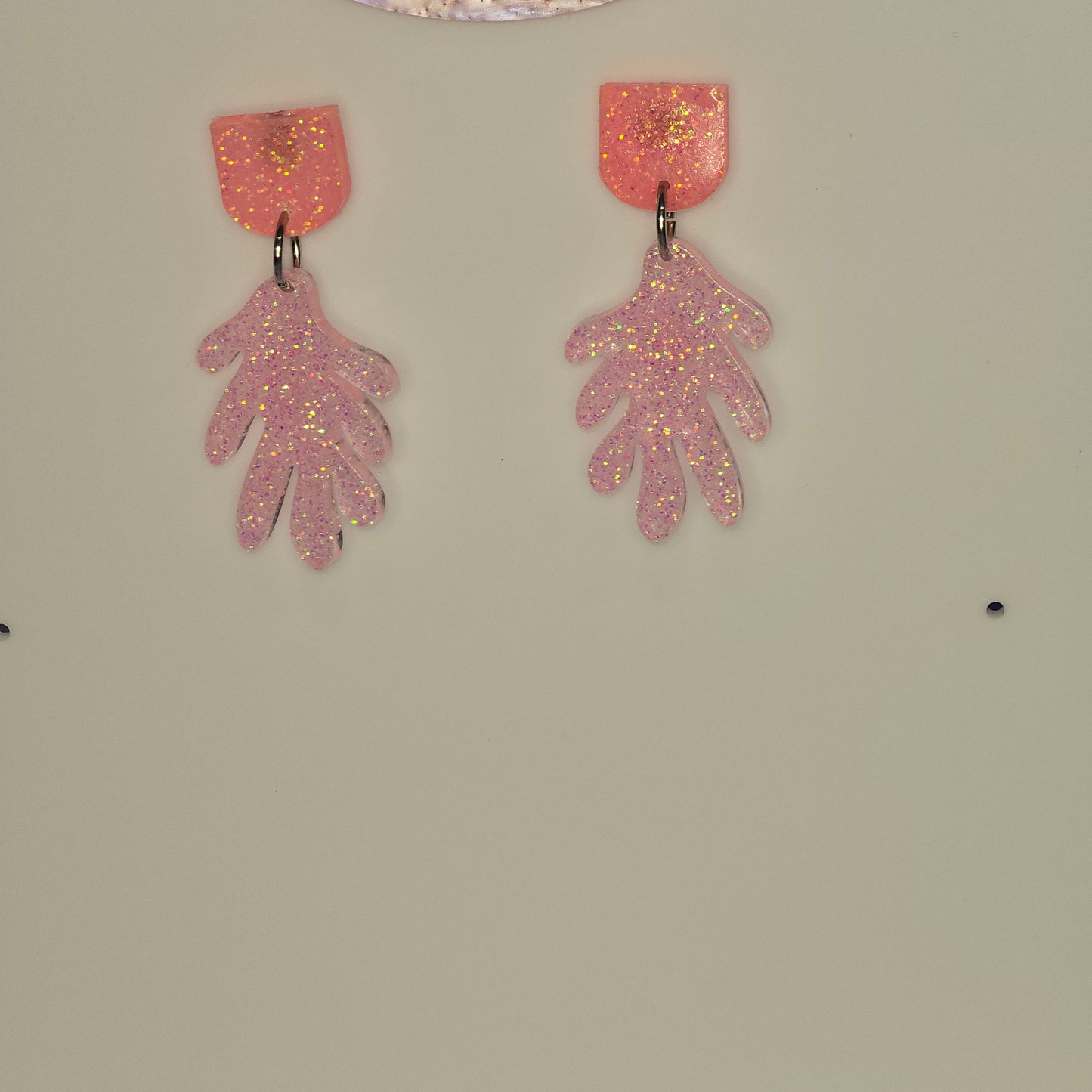 Coral #9 Dangle Earrings