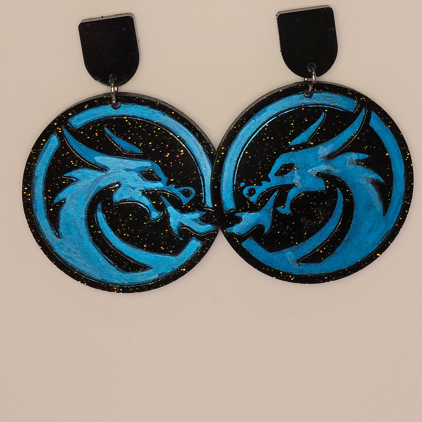 Dragon Circle #04 Dangle Earrings