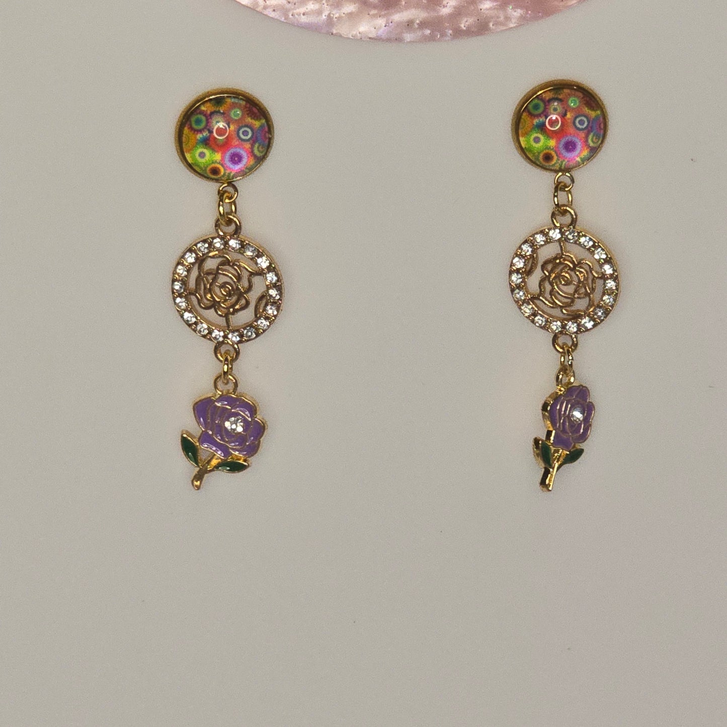 Gold Charm Dangle #08 Earrings