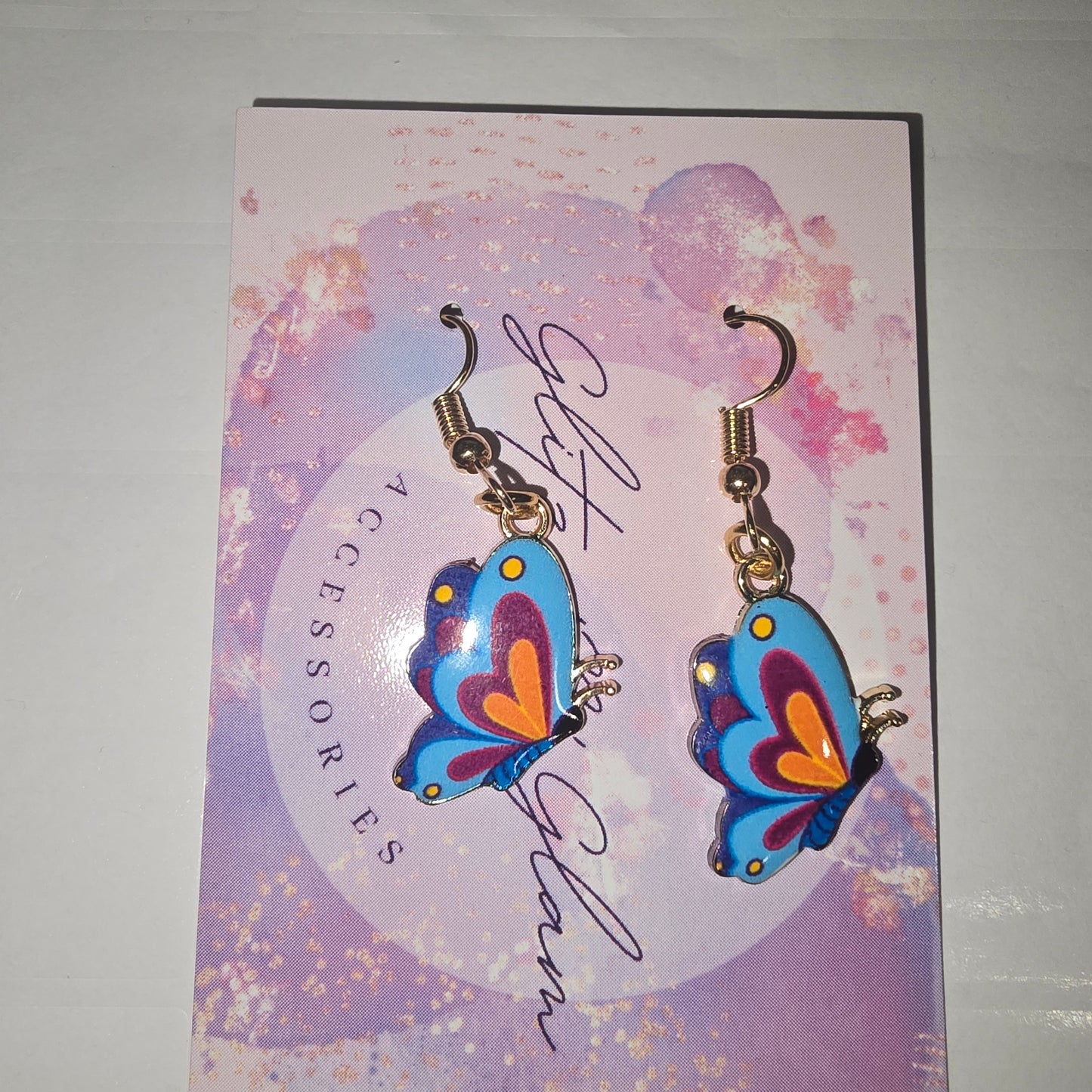Butterfly Charm Dangle #07 Earrings