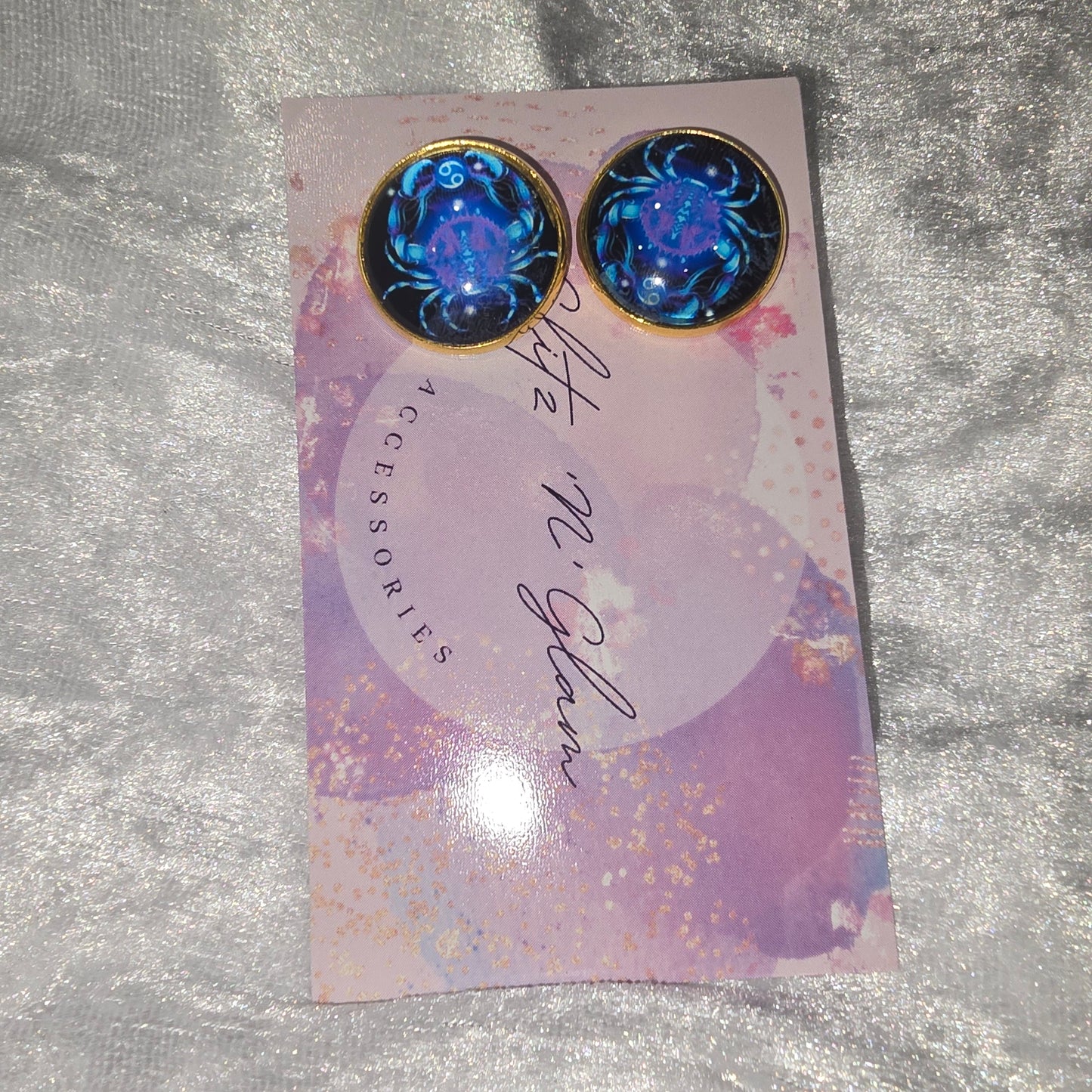 Star Sign Cancer Earrings #3