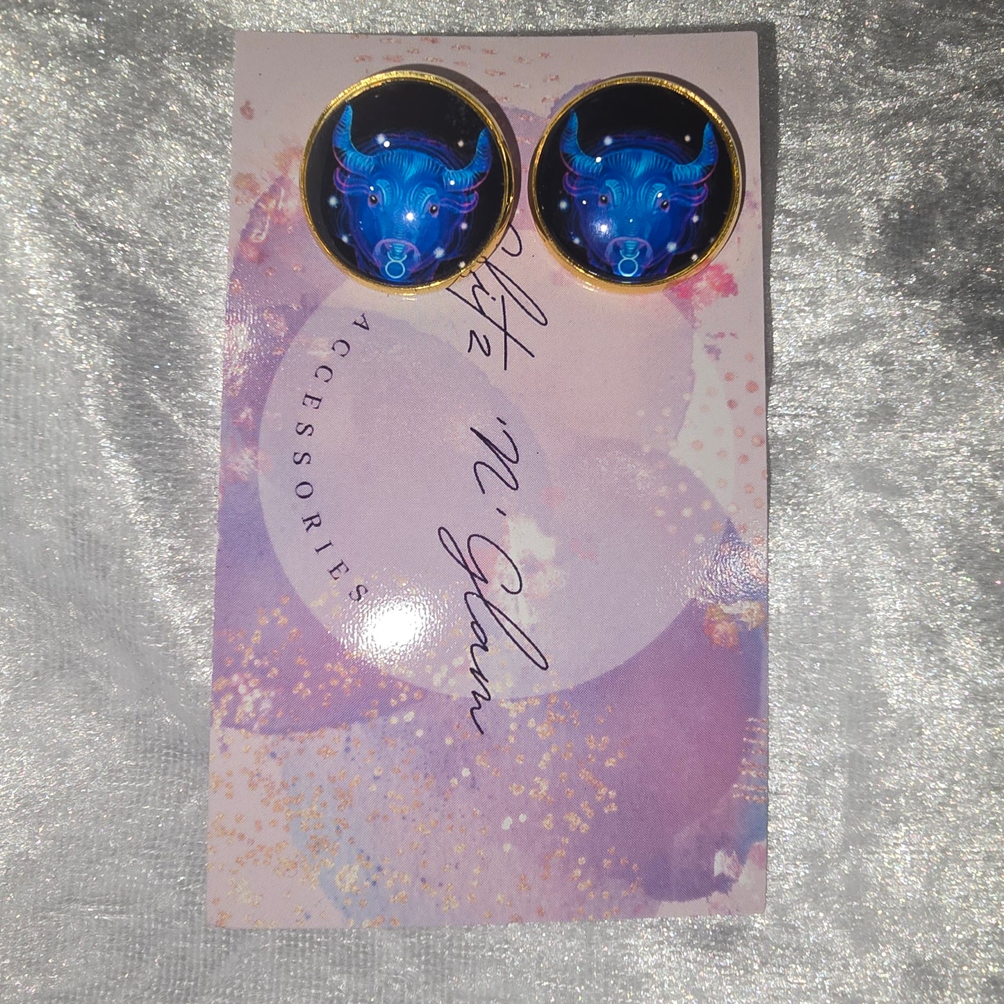 Star Sign Taurus Earrings #3