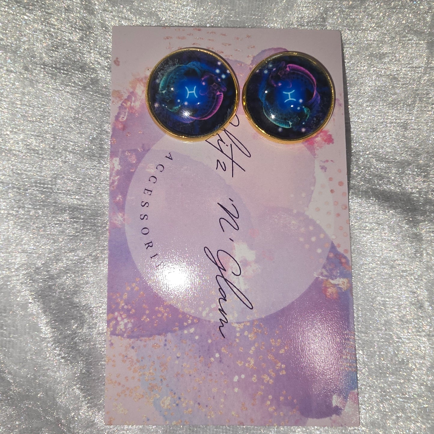 Star Sign Pisces Earrings #3