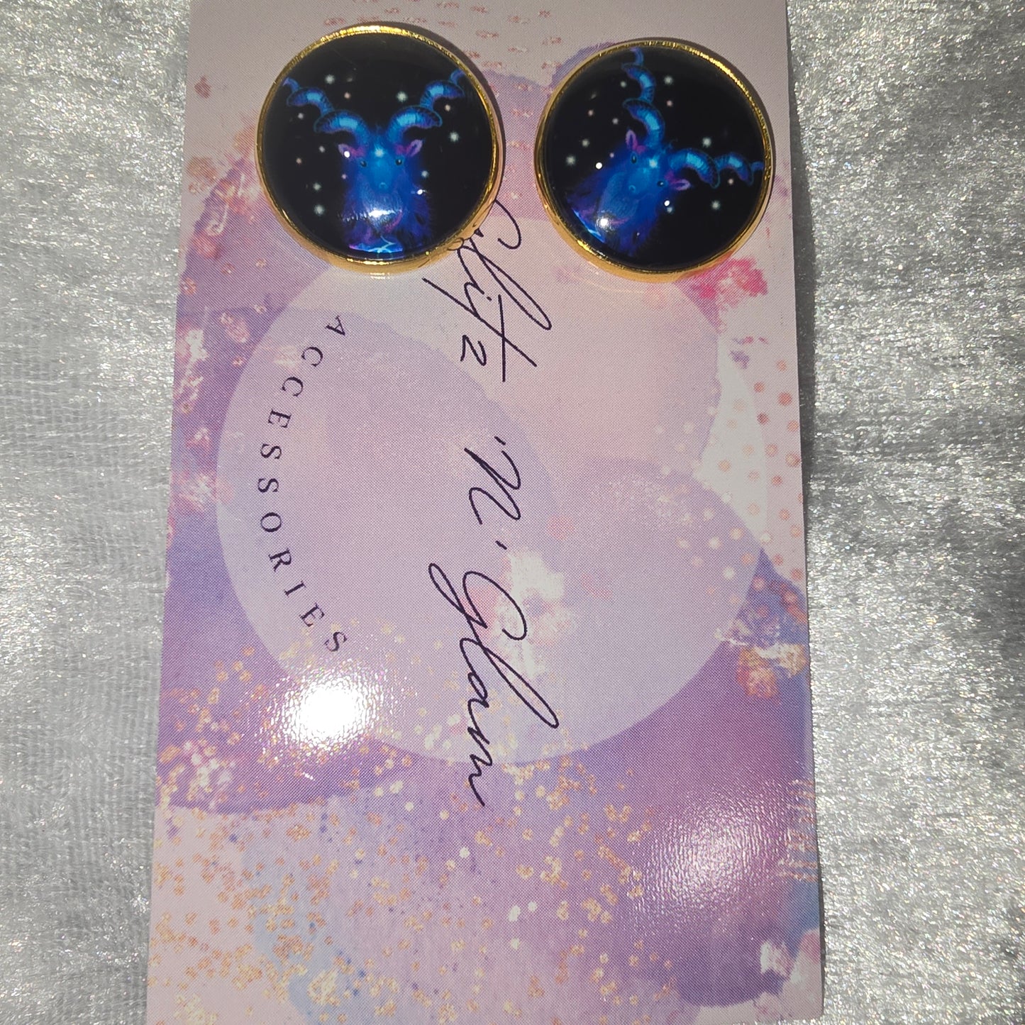 Star Sign Capricorn Earrings #3
