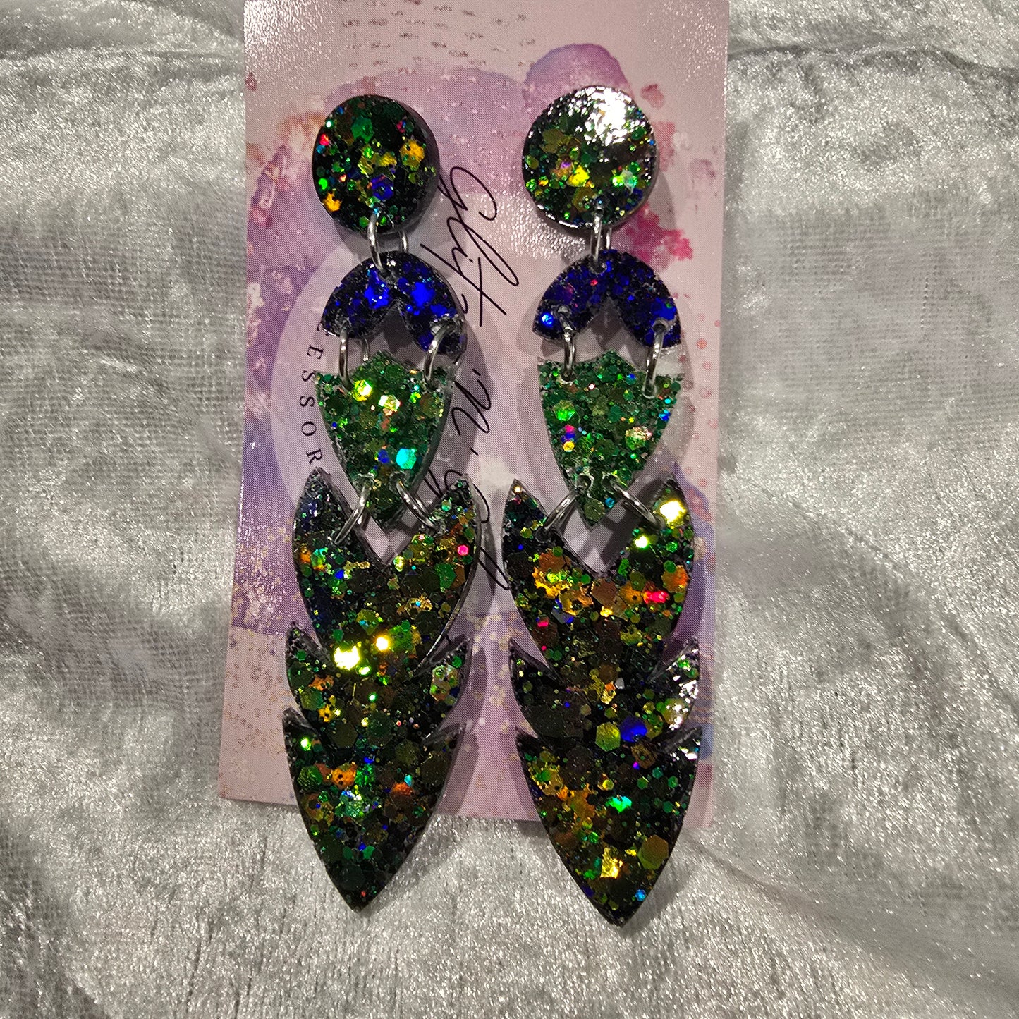 Abstract #7 Dangle Earrings