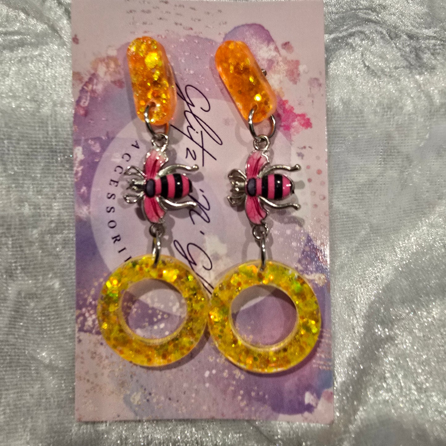 Abstract #28 Dangle Earrings