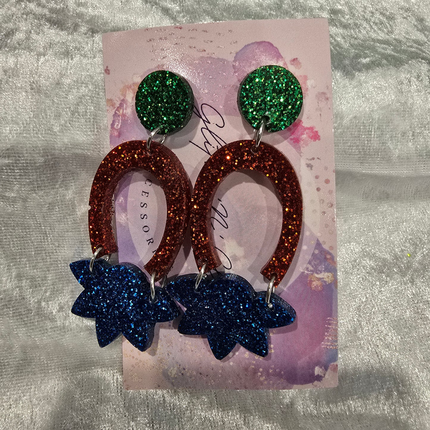 Abstract #41 Dangle Earrings