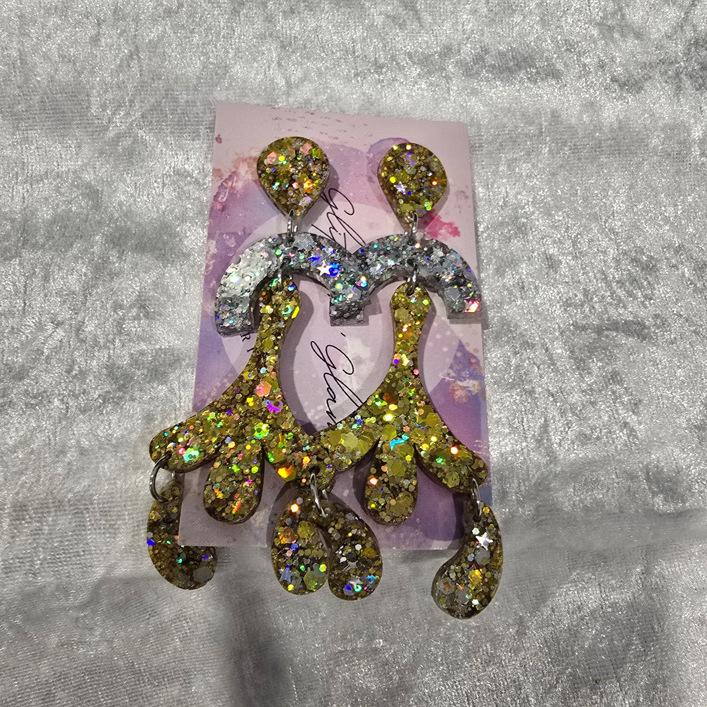 Abstract #35 Dangle Earrings