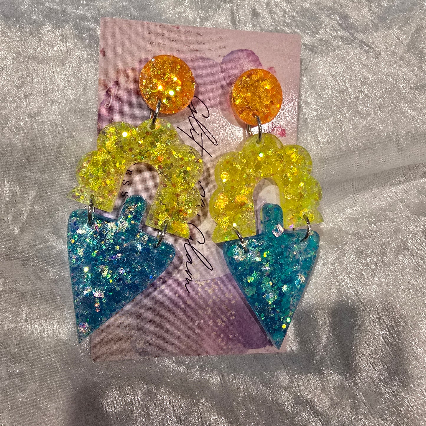 Abstract #37 Dangle Earrings