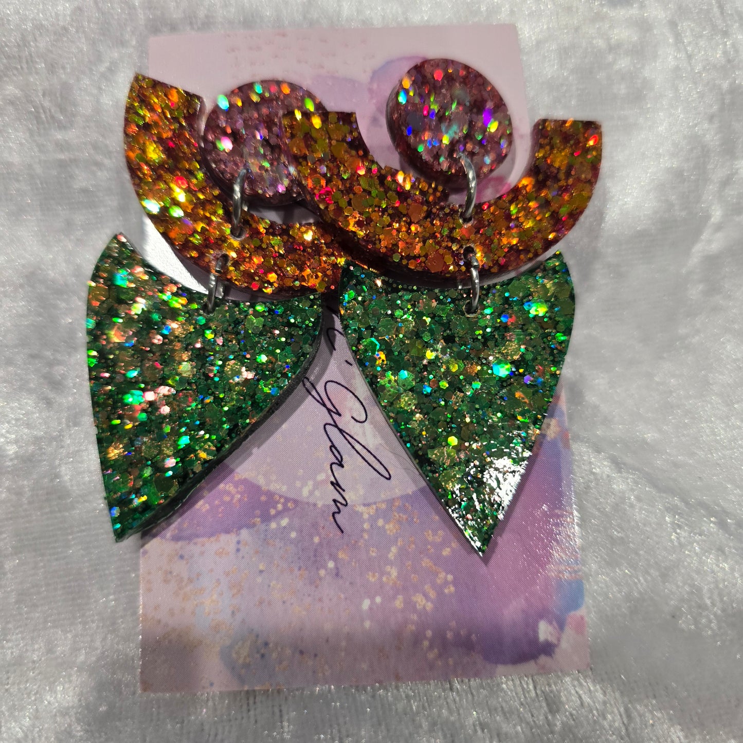 Abstract #20 Dangle Earrings