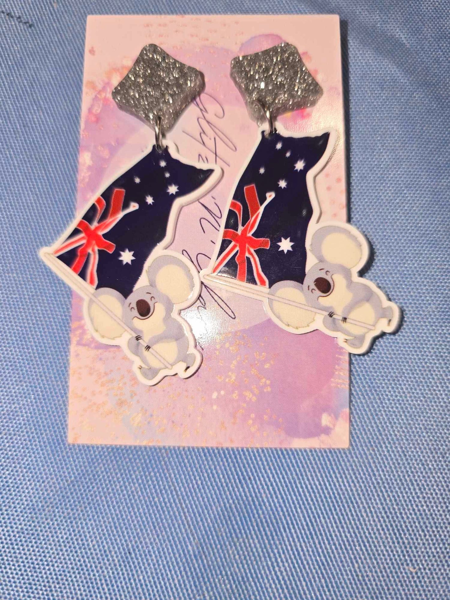 Australia Day Earrings style #6
