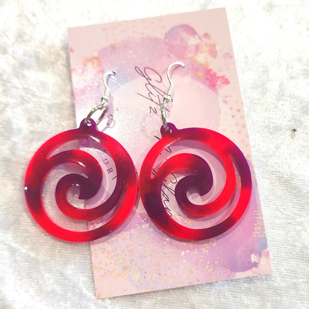 Spiral #11 Dangle Earrings