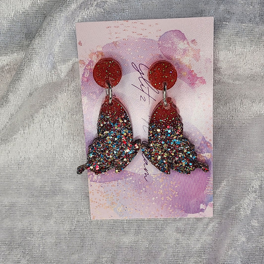 Butterfly Wing #2 Dangle Earrings