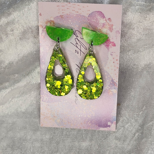 Hollow Droplet #1 Dangle Earrings