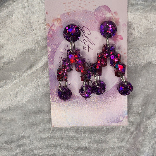 Abstract Arch #3 Dangle Earrings