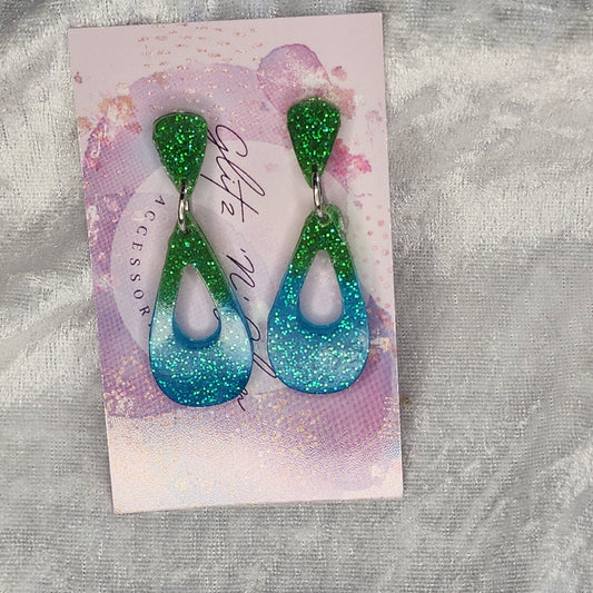 Hollow Droplet #2 Dangle Earrings