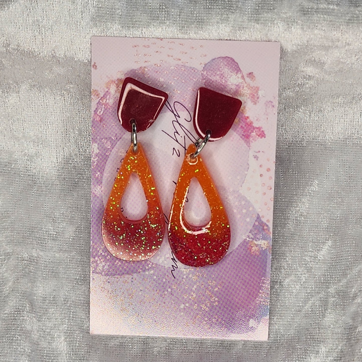 Hollow Droplet #3 Dangle Earrings