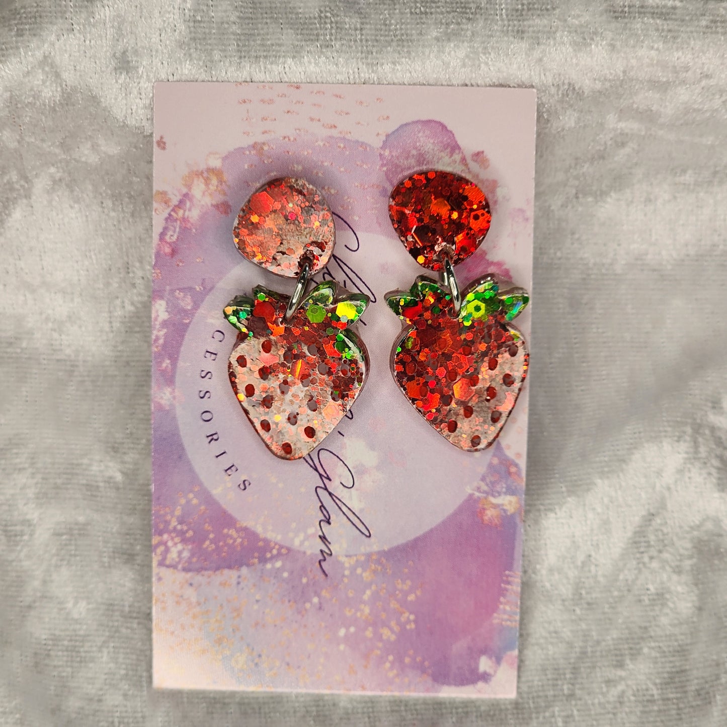 Strawberry Dangle #1 Earrings