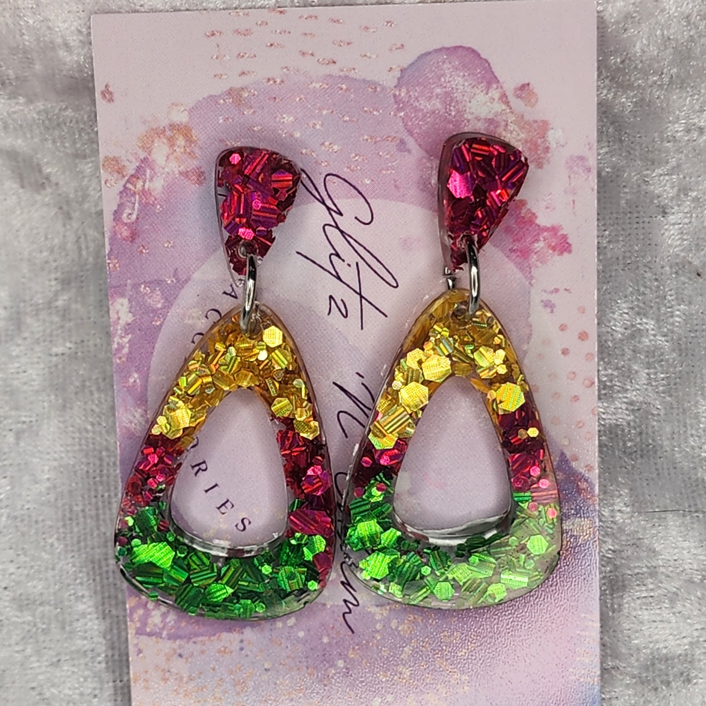 Hollow Droplet #22 Dangle Earrings