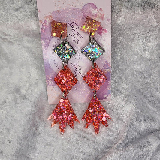 Mixed Shapes Drop #5 Dangle Earrings