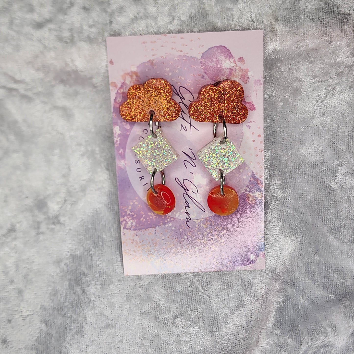 Mixed Shapes Drop #6 Dangle Earrings