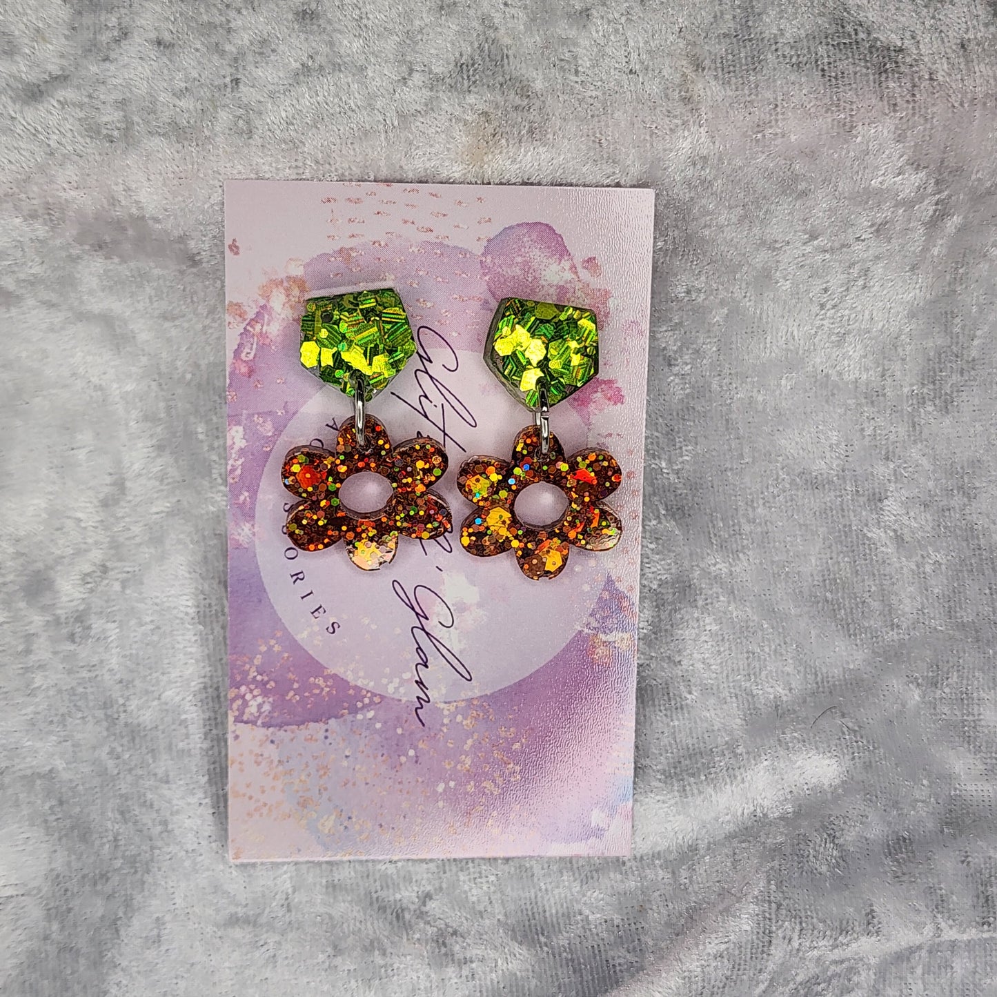 Small Daisy #4 Dangle Earrings