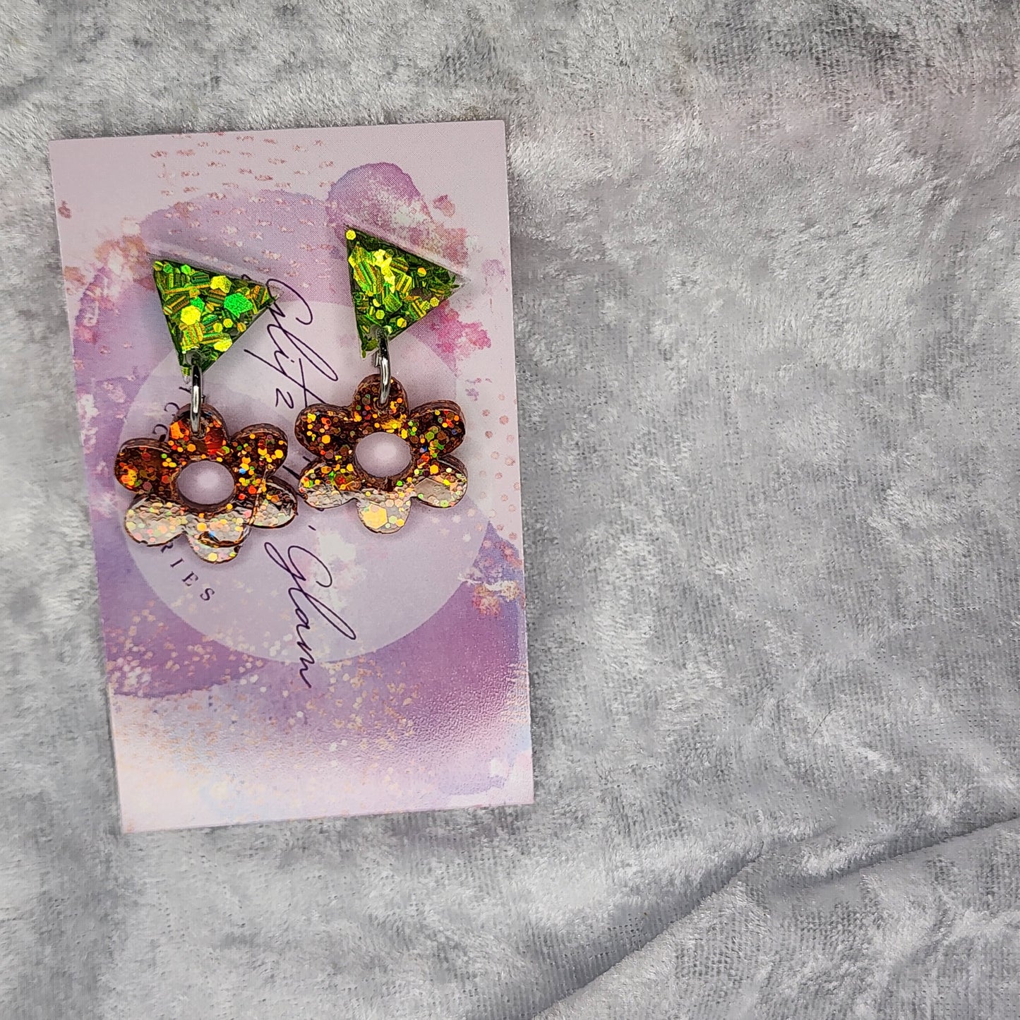 Small Daisy #5 Dangle Earrings