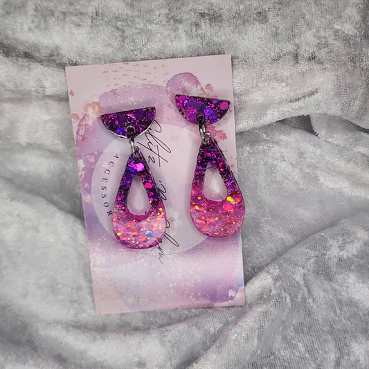 Hollow Droplet #9 Dangle Earrings