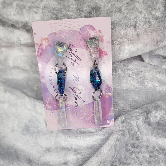 Mixed Shapes Drop #10 Dangle Earrings