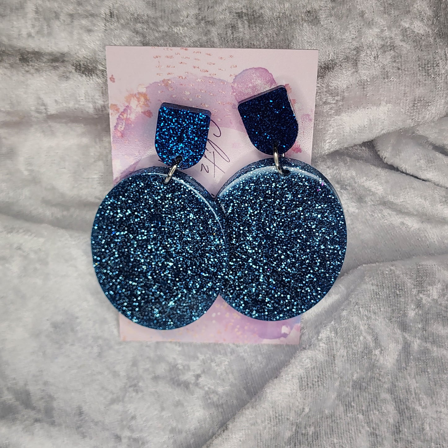 Large Oval Disc #2 Dangle Earrings