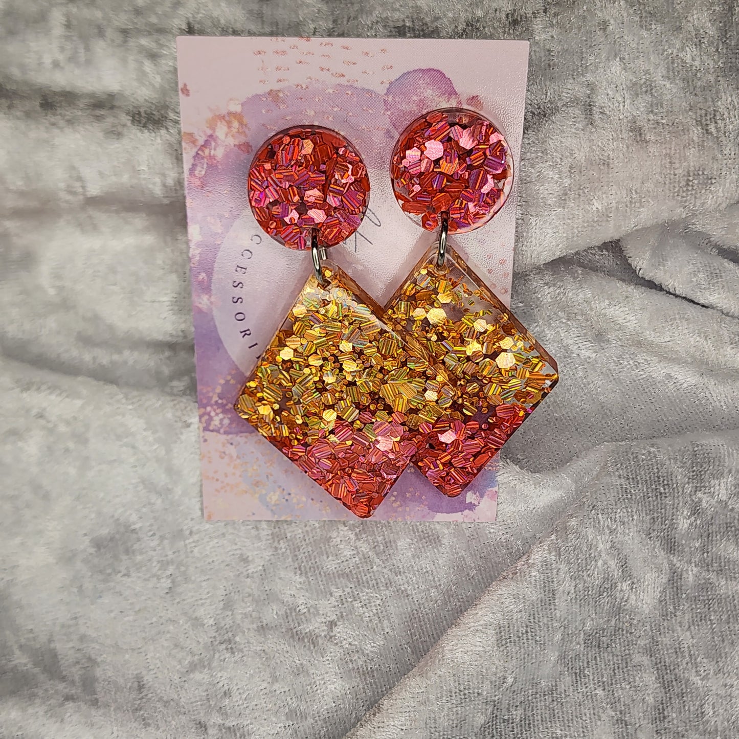 Diamond Drop #3 Dangle Earrings