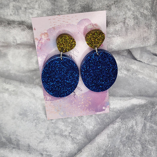 Medium Oval Disc #2 Dangle Earrings