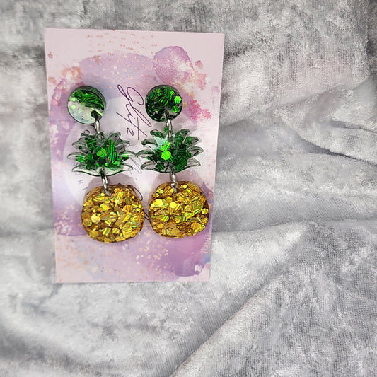 Pineapple Drop #2 Dangle Earrings