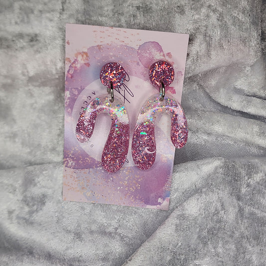 Candy Cane Arch #1 Dangle Earrings