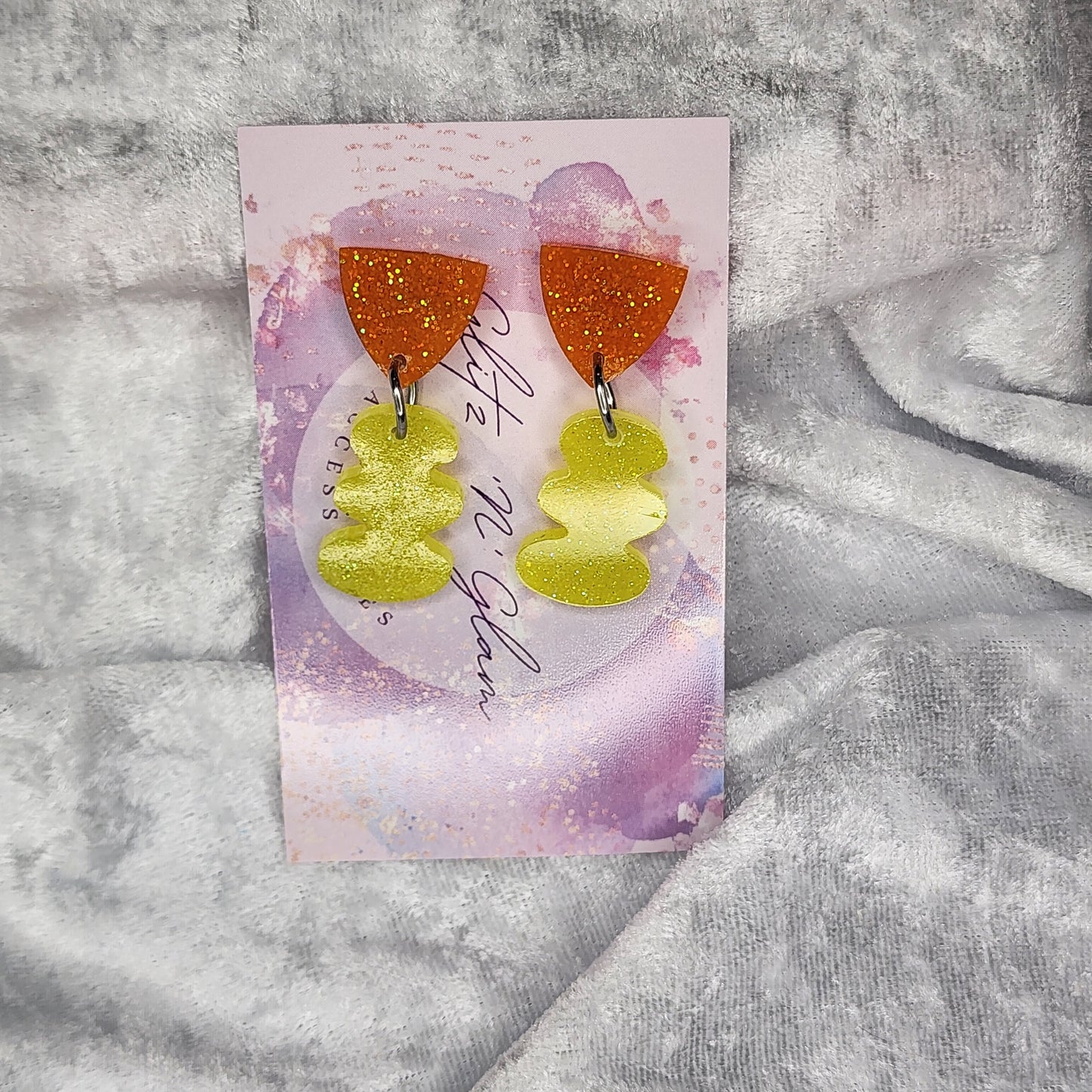 Jelly Blob #3 Dangle Earrings