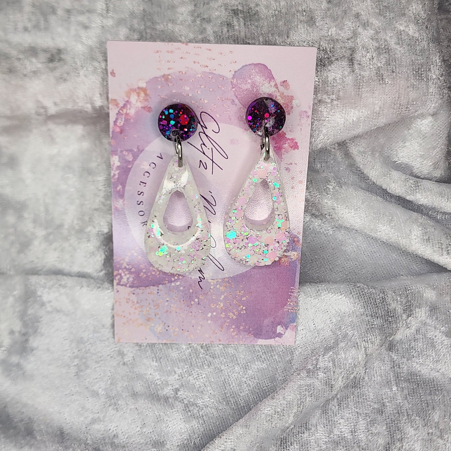 Hollow Droplet #11 Dangle Earrings