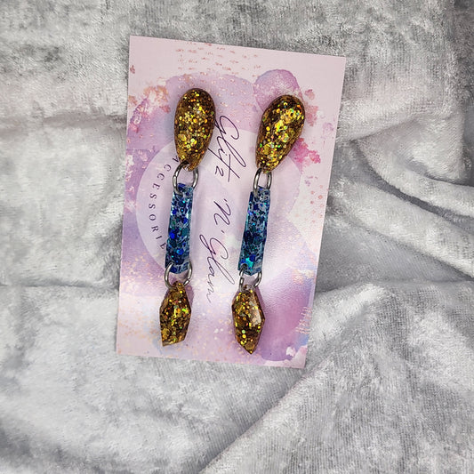 Mixed Shapes Drop #12 Dangle Earrings