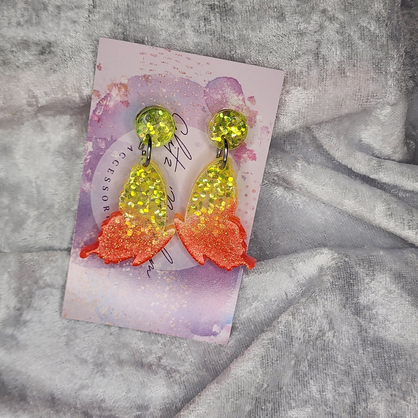 Butterfly Wing #4 Dangle Earrings