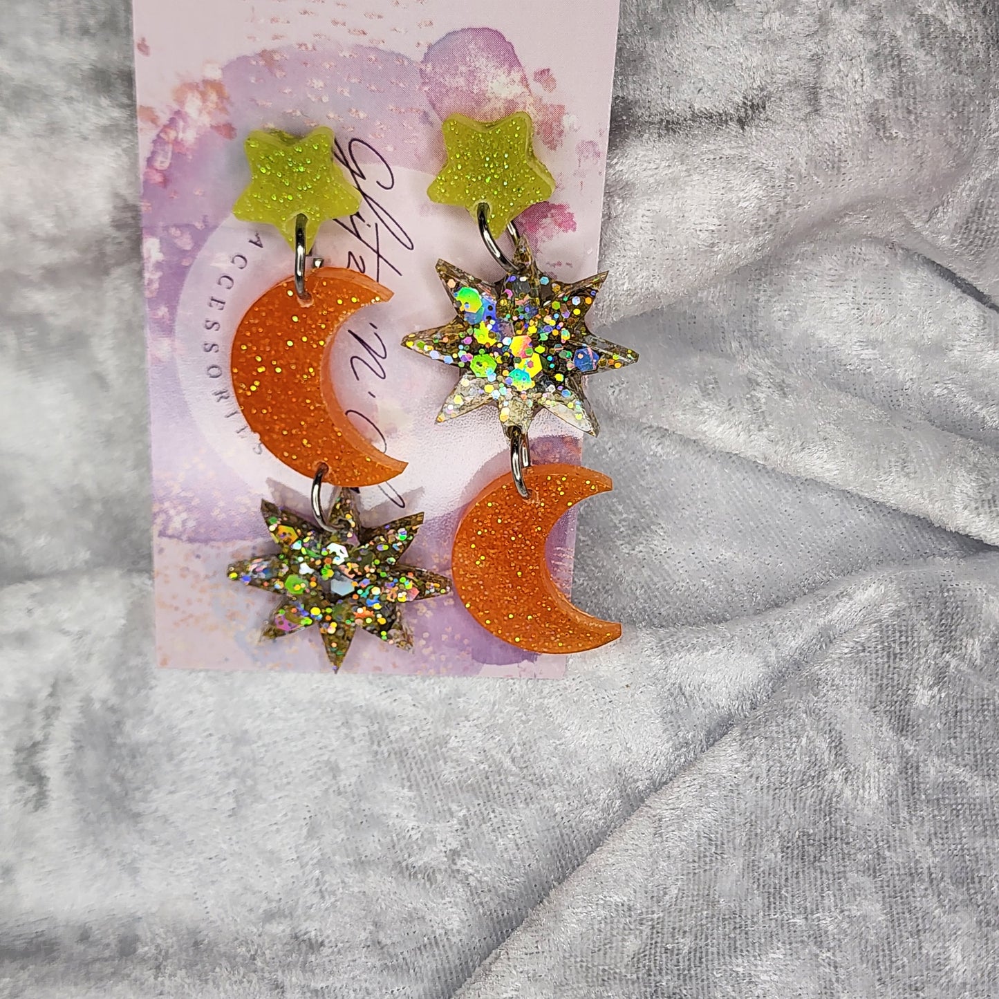 Cosmic #1 Dangle Earrings