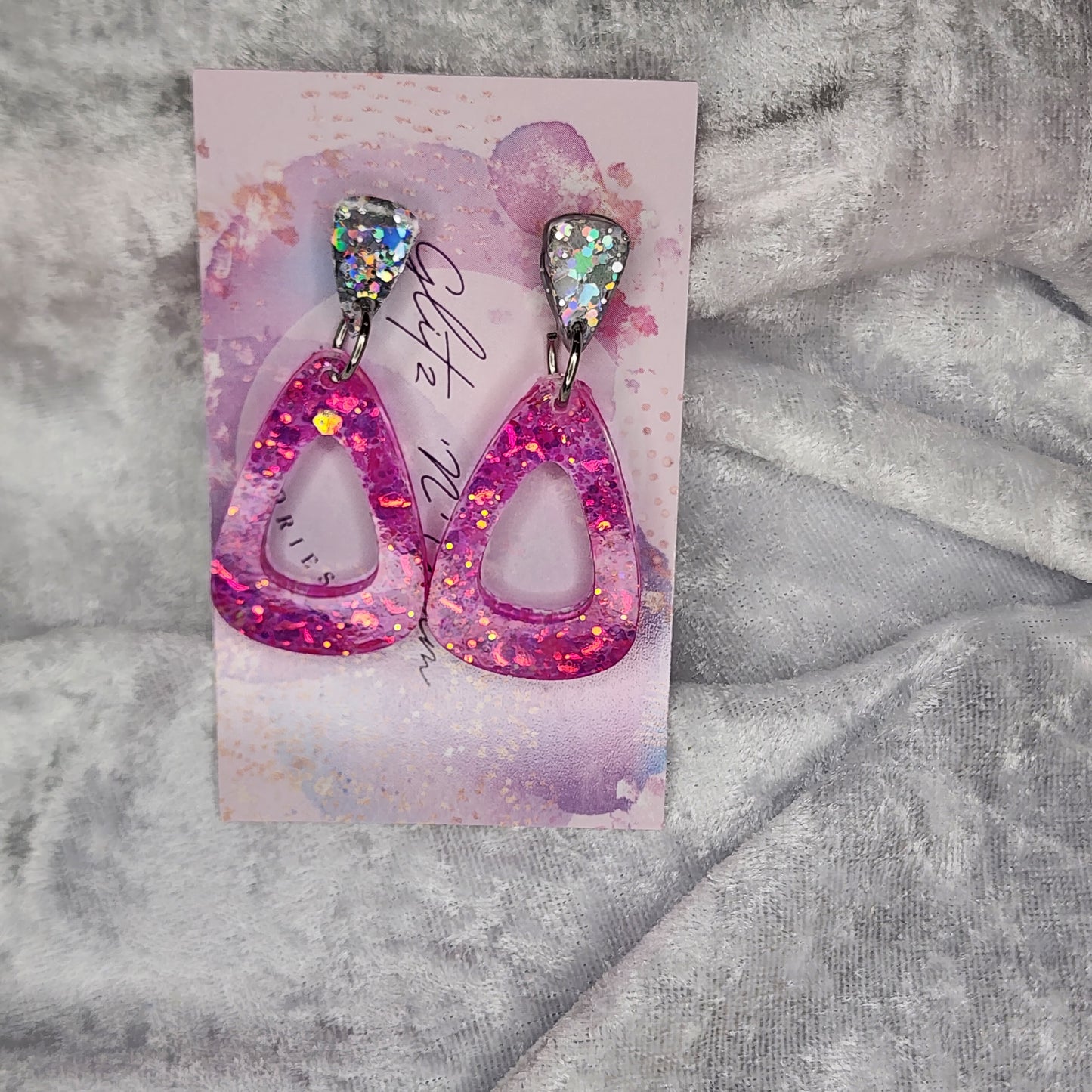 Hollow Droplet #17 Dangle Earrings