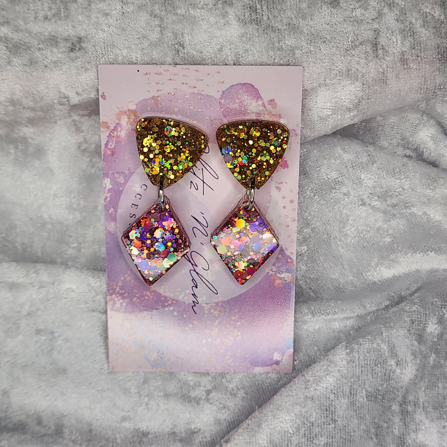 Mixed Shapes Drop #19 Dangle Earrings