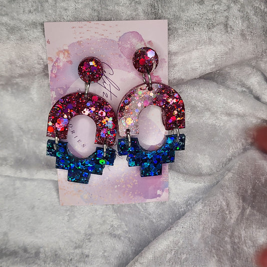 Arched Geo #4 Dangle Earrings