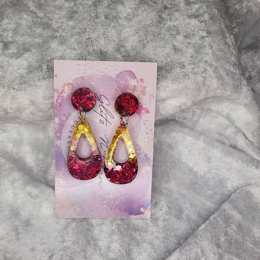 Hollow Droplet #19 Dangle Earrings