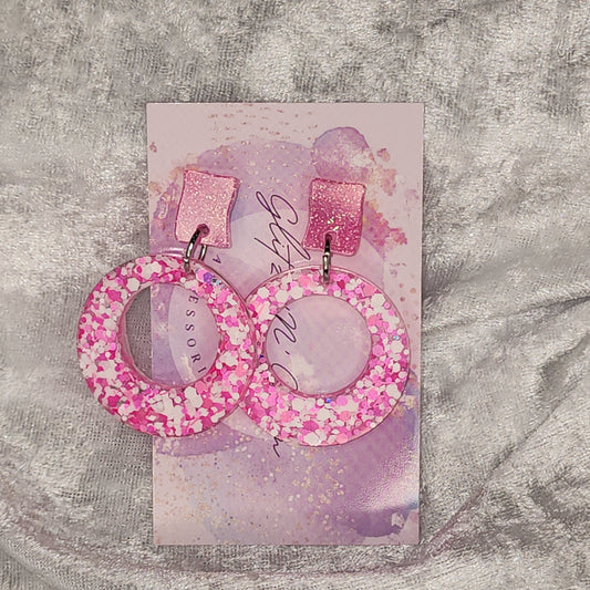 Retro Circle #14 Dangle Earrings