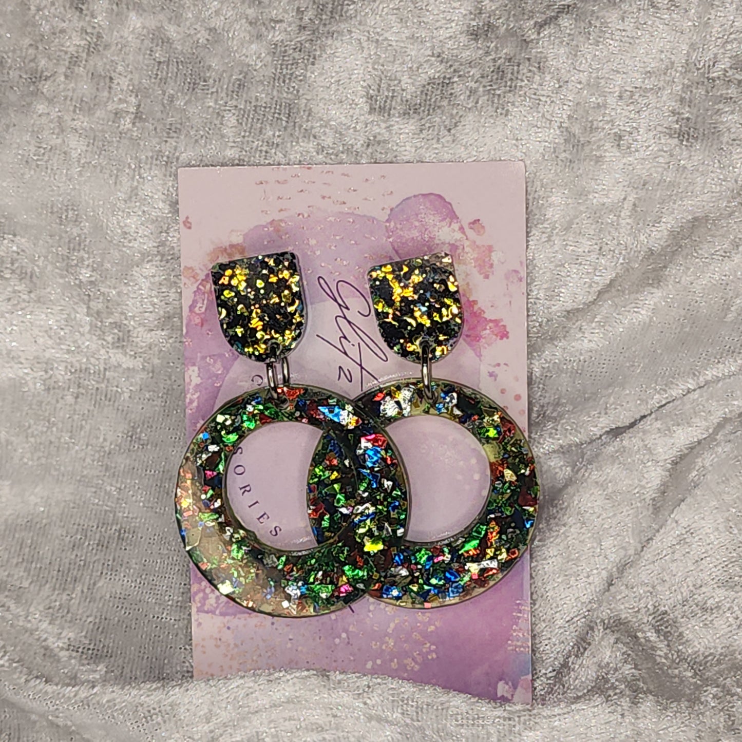 Retro Circle #13 Dangle Earrings