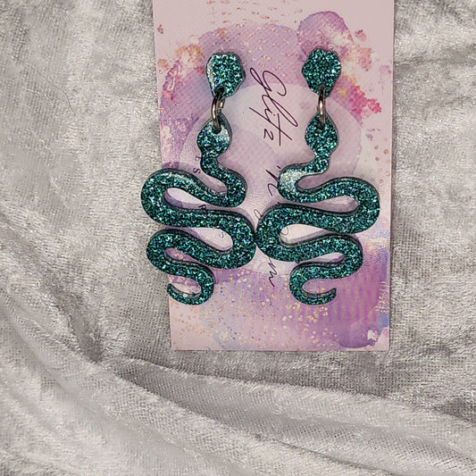 Snake #1 Dangle Earrings